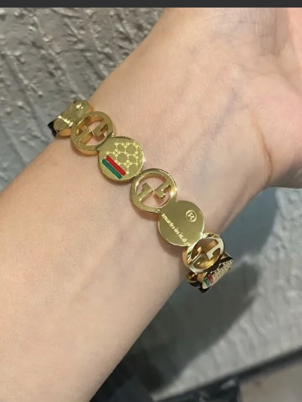 Luxury Designer Inspired 18k Gold Plated Bangle Bracelet